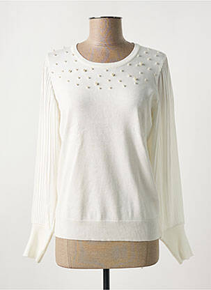 Pull blanc MICHA pour femme