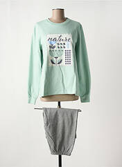 Pyjama vert SENORETTA pour femme seconde vue