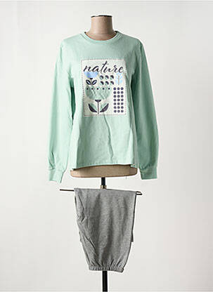Pyjama vert SENORETTA pour femme