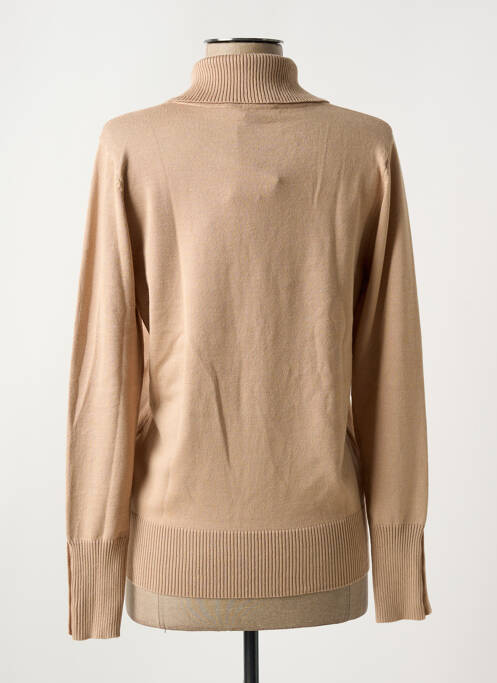 Pull resserrée sur le bas manches longues beige MICHA femme