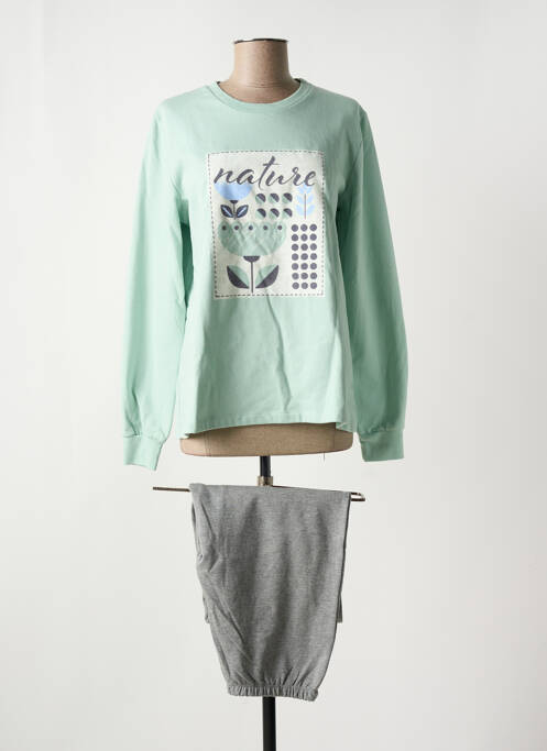 Pyjama vert SENORETTA pour femme