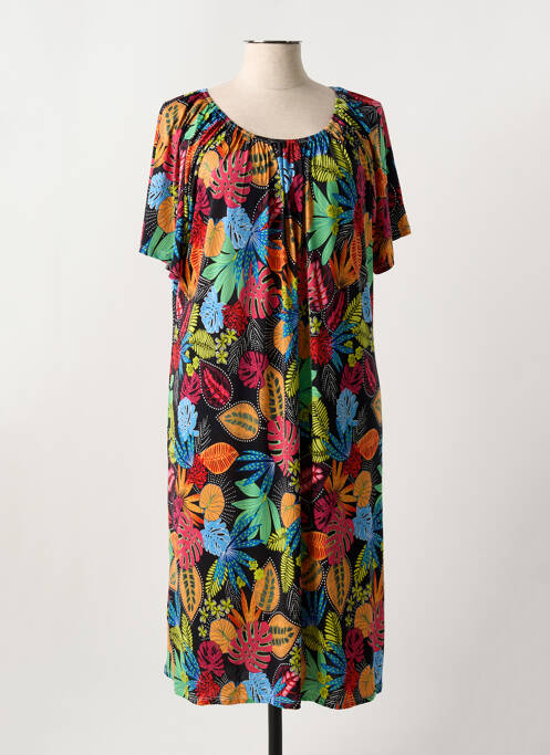 Robe mi-longue noir ATLANTA pour femme