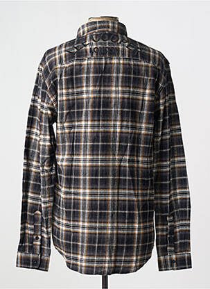 Chemise manches longues poches noir LEE COOPER homme