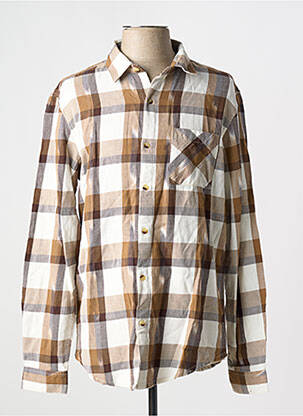 Chemise manches longues imprimé fantaisie marron LEE COOPER homme