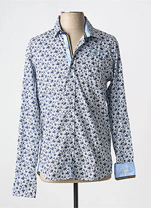 Chemise manches longues imprimé fantaisie blanc BLACK WELLIS homme