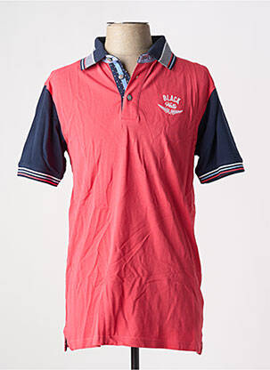 Polo coupe cintrée manches courtes rouge BLACK WELLIS homme