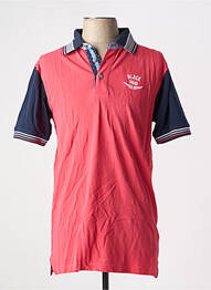 Polo coupe cintrée manches courtes rouge BLACK WELLIS homme