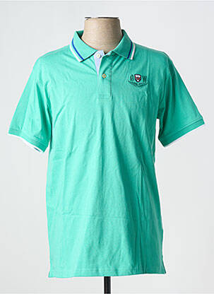 Polo coupe droite manches courtes vert BLACK WELLIS homme