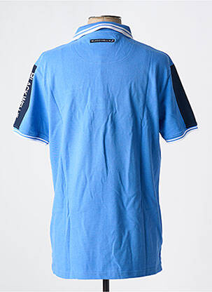 Polo coupe droite manches courtes bleu BLACK WELLIS homme