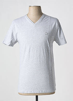 T-shirt coupe cintrée manches courtes gris LEE COOPER homme