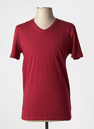T-shirt coupe droite manches courtes rouge LEE COOPER homme