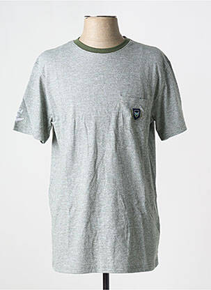 T-shirt coupe droite manches courtes vert BLACK WELLIS homme