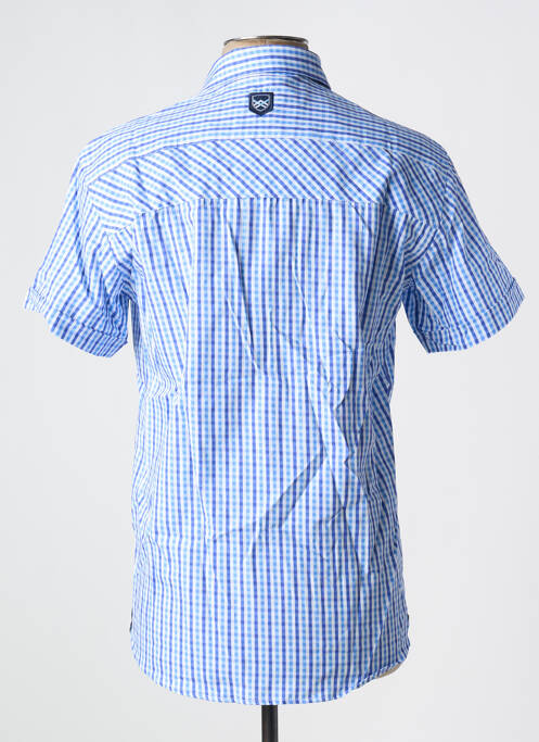 Chemise manches courtes bleu BLACK WELLIS pour homme