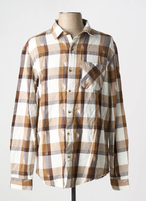 Chemise manches longues marron LEE COOPER pour homme