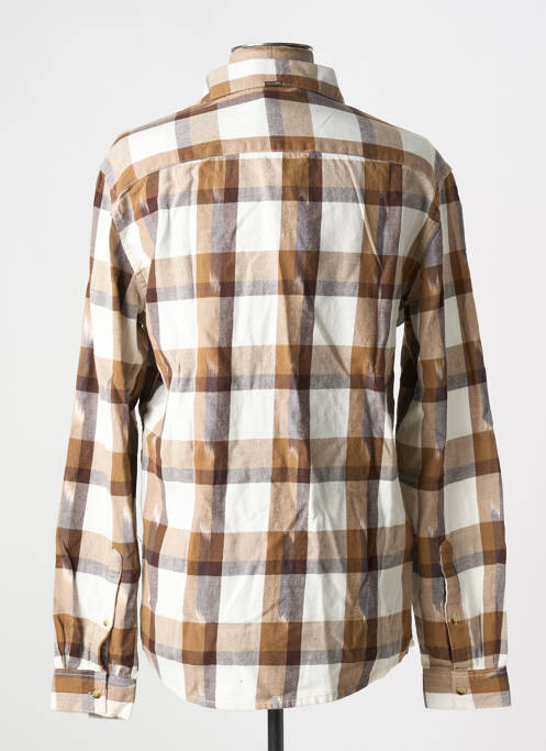 Chemise manches longues marron LEE COOPER homme