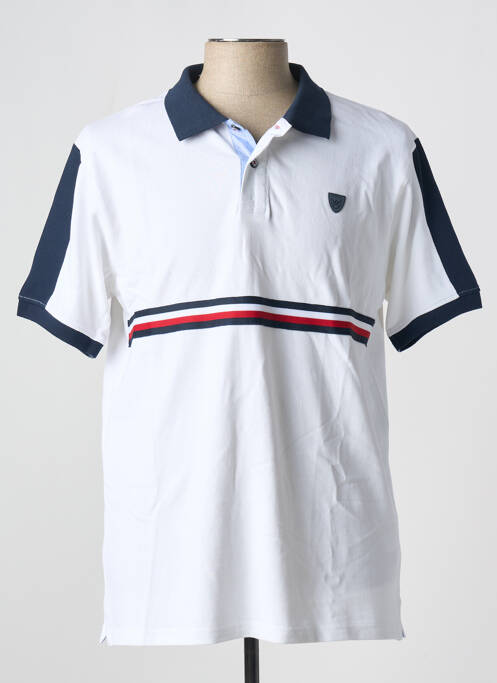 Polo blanc BLACK WELLIS pour homme