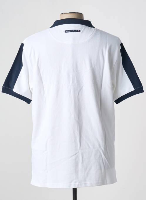 Polo blanc BLACK WELLIS pour homme