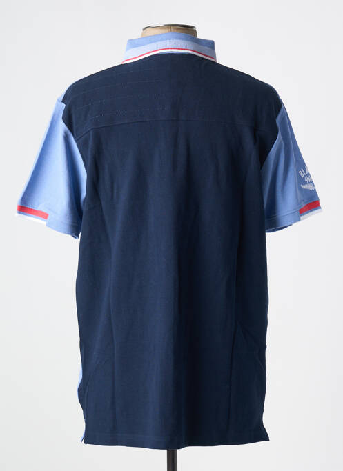 Polo bleu BLACK WELLIS pour homme