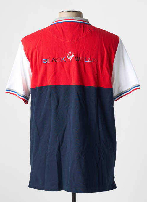 Polo bleu BLACK WELLIS pour homme