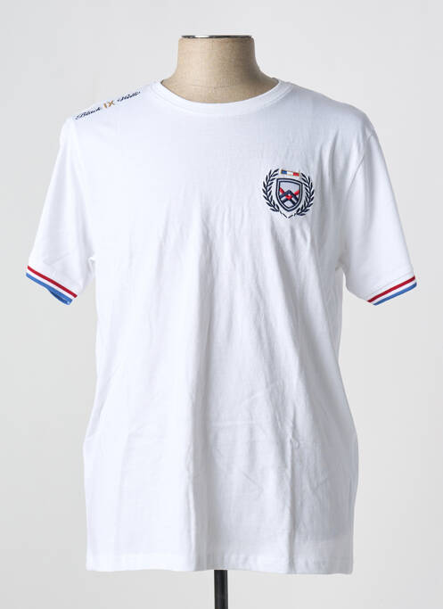 T-shirt blanc BLACK WELLIS pour homme