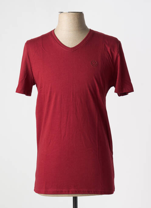 T-shirt rouge LEE COOPER pour homme
