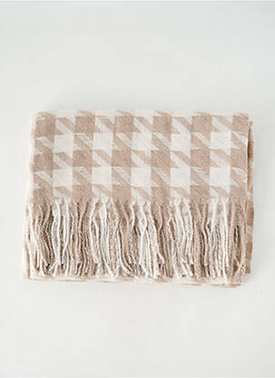 Echarpe imprimé fantaisie beige TIFFOSI femme