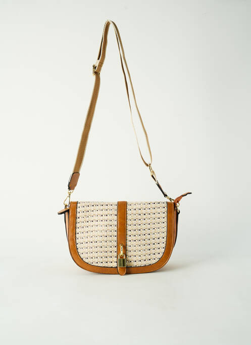 Sac marron INES DELAURE pour femme