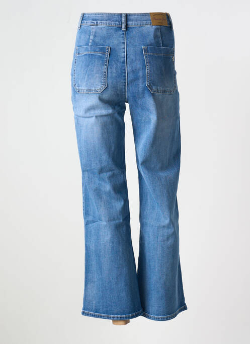 Jean coupe flare stretch taille normale bleu PLACE DU JOUR femme