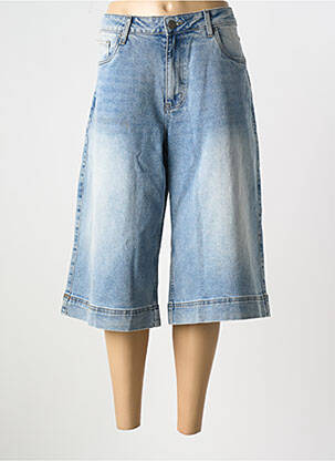 Pantacourt stretch taille normale bleu TOXIK3 femme