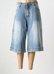 Pantacourt stretch taille normale bleu TOXIK3 femme