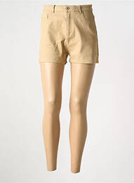 Short fermeture zippée sous rabat boutonné taille normale beige MUSY MUSE femme