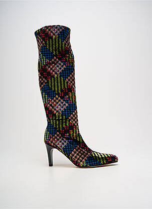 Bottes bout pointu talon de 7 à 9cm noir AZUREE femme