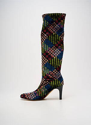 Bottes bout pointu talon de 7 à 9cm noir AZUREE femme