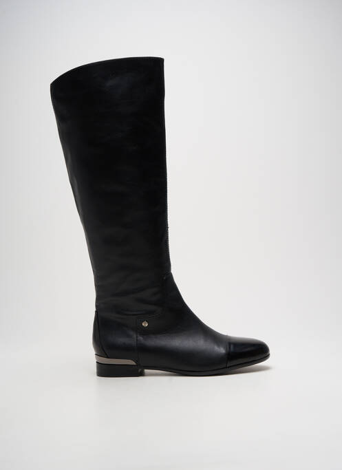 Bottes matière lisse talon plat jusqu'à 3cm noir COULEUR POURPRE femme