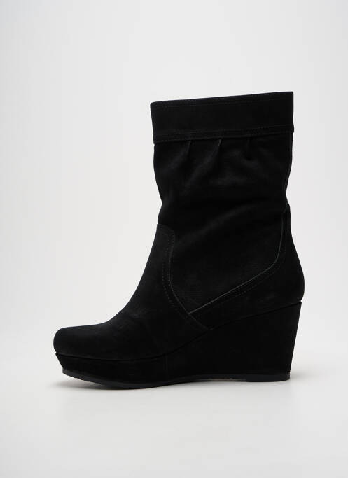 Bottines/boots bout rond talon de 7 à 9cm noir COULEUR POURPRE femme