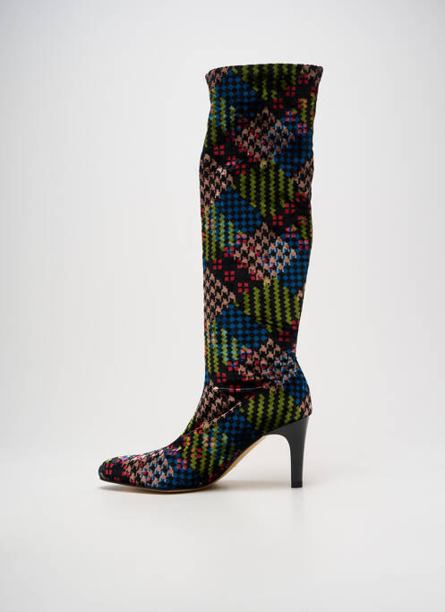 Bottes bout pointu talon de 7 à 9cm noir AZUREE femme