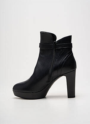Bottines/boots matière lisse talon de 7 à 9cm noir UNISA femme