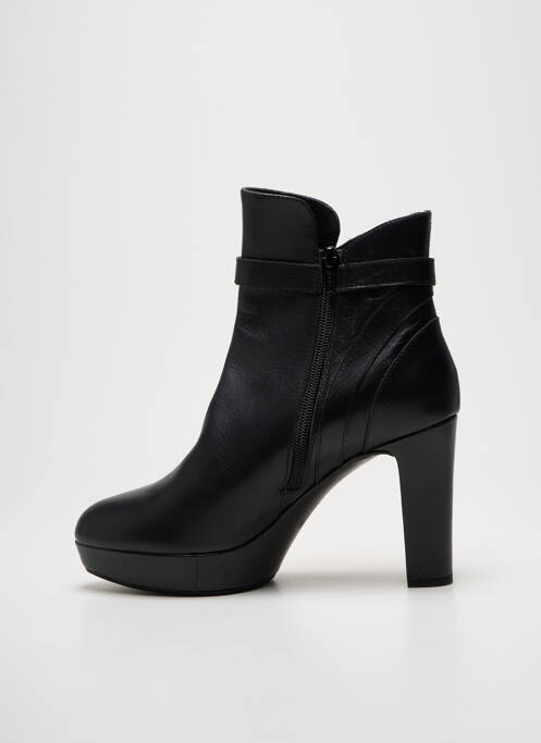 Bottines/boots matière lisse talon de 7 à 9cm noir UNISA femme
