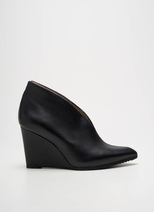 Bottines/boots matière lisse talon de 7 à 9cm noir UNISA femme
