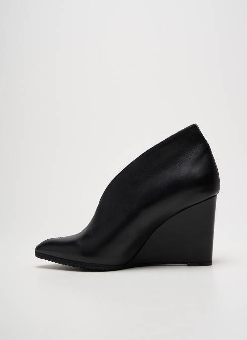 Bottines/boots matière lisse talon de 7 à 9cm noir UNISA femme
