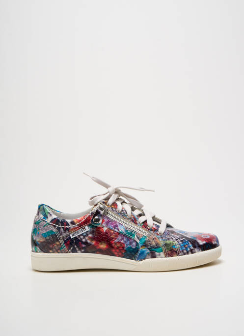 Baskets fermeture zip et lacets talon plat jusqu'à 3cm gris MEPHISTO femme