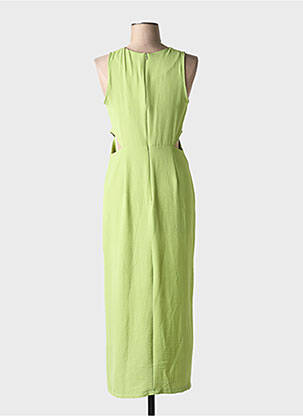 Robe longue sans manche sans manche vert ANDAM femme