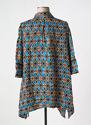 Tunique manches longues imprimé fantaisie noir JEAN MARC PHILIPPE femme