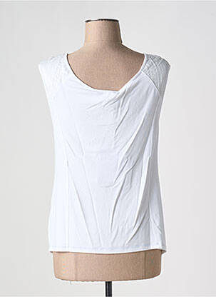 Top stretch sans manche blanc ELISA CAVALETTI femme