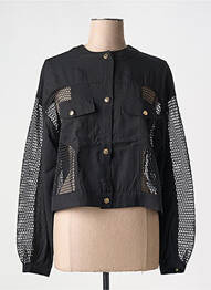 Veste casual col rond noir LOLA CASADEMUNT femme