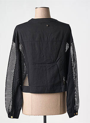 Veste casual col rond noir LOLA CASADEMUNT femme