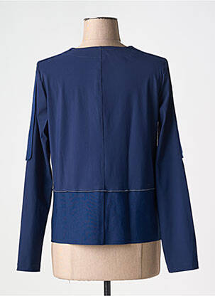 Veste casual col rond bleu CREA CONCEPT femme