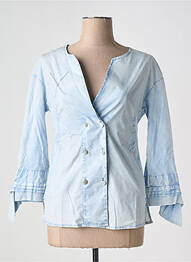 Veste casual coupe cintrée bleu ELISA CAVALETTI femme
