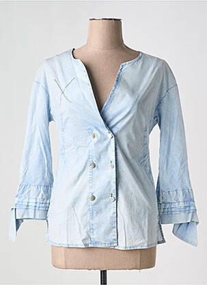 Veste casual coupe cintrée bleu ELISA CAVALETTI femme