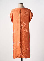 Robe mi-longue orange LAUREN VIDAL pour femme seconde vue